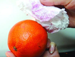 上海街頭現(xiàn)染色臍橙